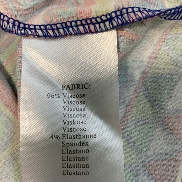 Esqualo Maxi Skirt Aztec Design Multi Colour Elastic Draw String Waist Size 2XL - Picture 6 of 8